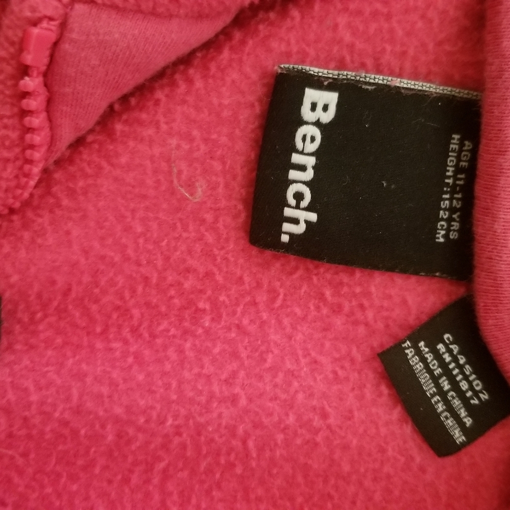 EUC BENCH GIRLS SWEATSHIRT FUCHSIA PINK AGE 11-12 - Picture 5 of 9